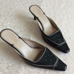 Cole Haan Square Toe Kitten Heel